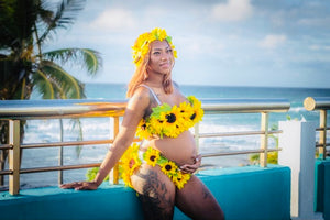 Sunflower Maternity Set – Ladii Luxe LLC